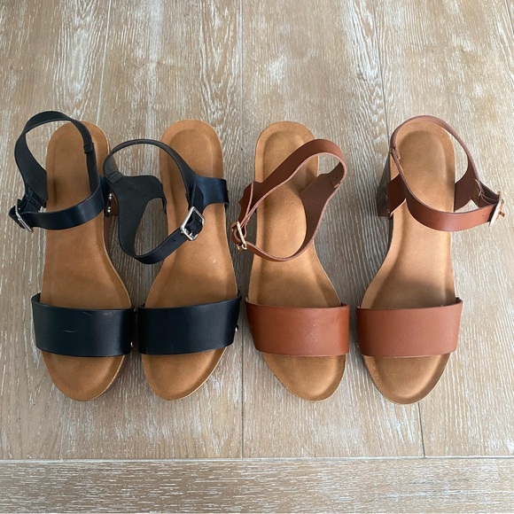 Women’s Wild DIVA Lounge Black and Brown Platform Heels 2 pairs size 8 - Picture 2 of 12